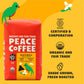 Peace Coffee Guatemala Single Origin Coffee | 20 Oz Ground Dark Roast | Organic Fair Trade | Rich, Chocolatey Flavor | Shade Grown, Fresh Roasted