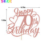 Happy 70Th Birthday Cake Topper For 70Th Men And Women Birthday Party Decorations