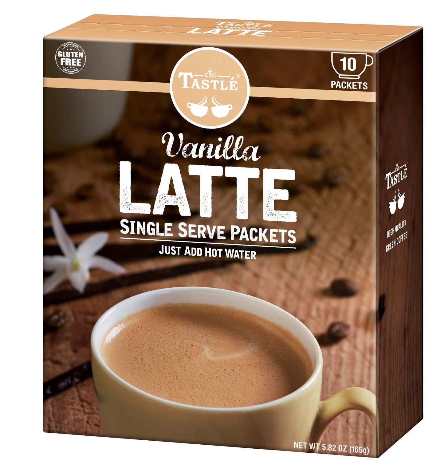 Cafe Tastle Single Serve Coffee, Vanilla Latte, 120 Count