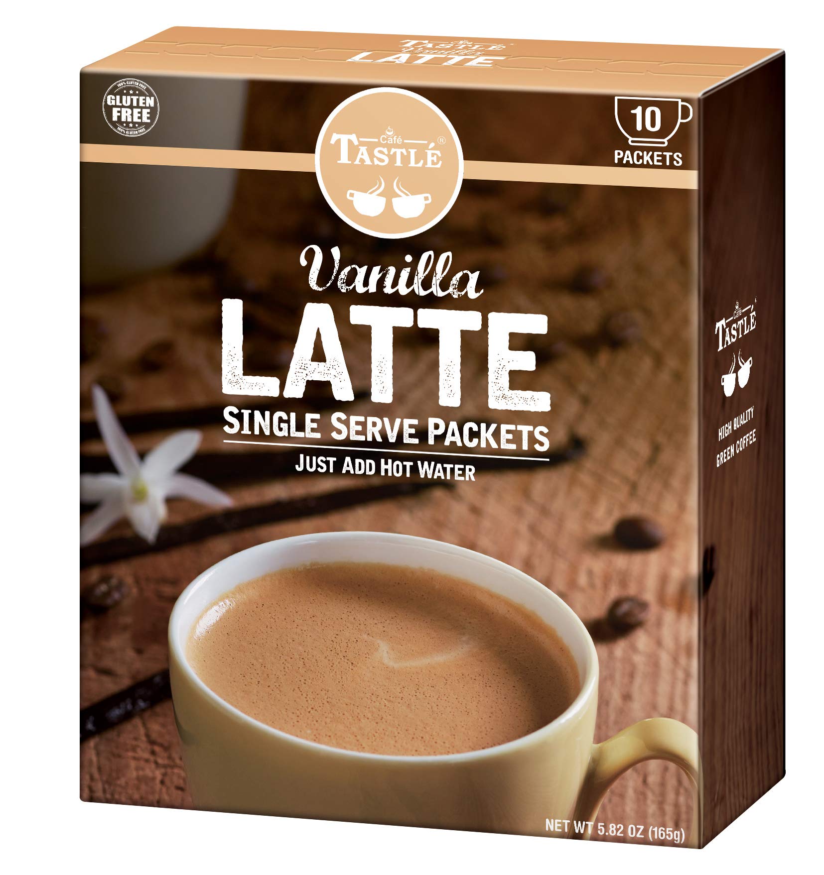Cafe Tastle Single Serve Coffee, Vanilla Latte, 120 Count
