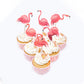 ZHUOWEISM 36 PCS Luau Flamingo Cupcake Toppers Double-Sided Tropical Picks for Summer Hawaiian Theme Events, Pattern 6