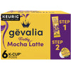 Gevalia Frothy 2-Step Mocha Latte Espresso Keurig K-Cup Coffee Pods & Froth Packets Kit (6 ct Box)
