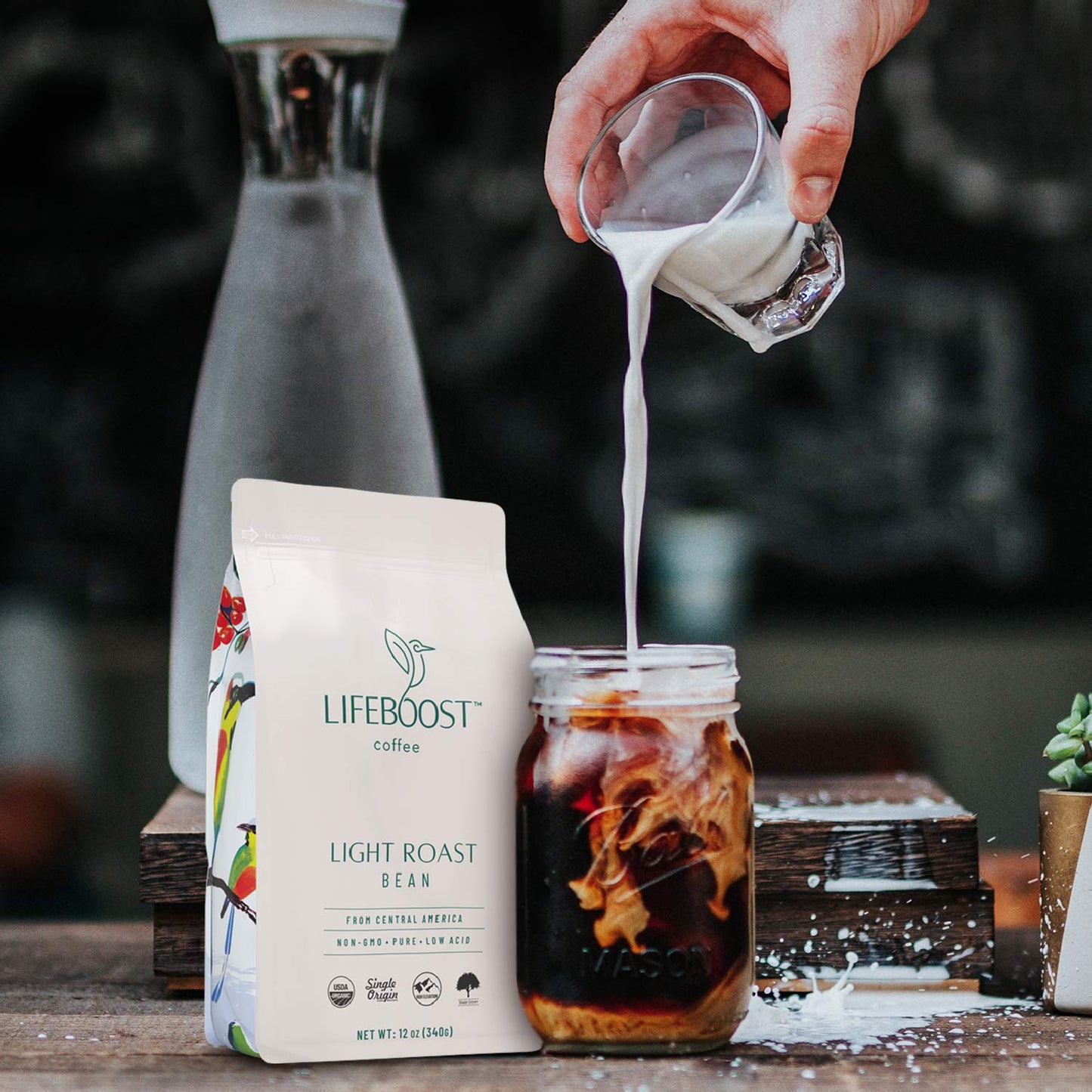 Lifeboost Coffee Light Roast Coffee Beans - Low Acid Organic Light Roast Coffee - Single Orgin Non-Gmo Light Roast Coffee - Thir