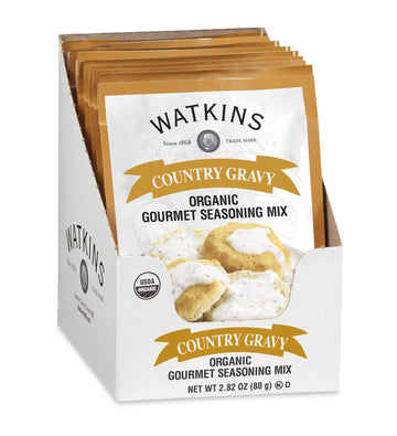 Watkins Organic Gourmet Seasoning Mix, Country Gravy, 2.82 Oz (Pack Of 12)