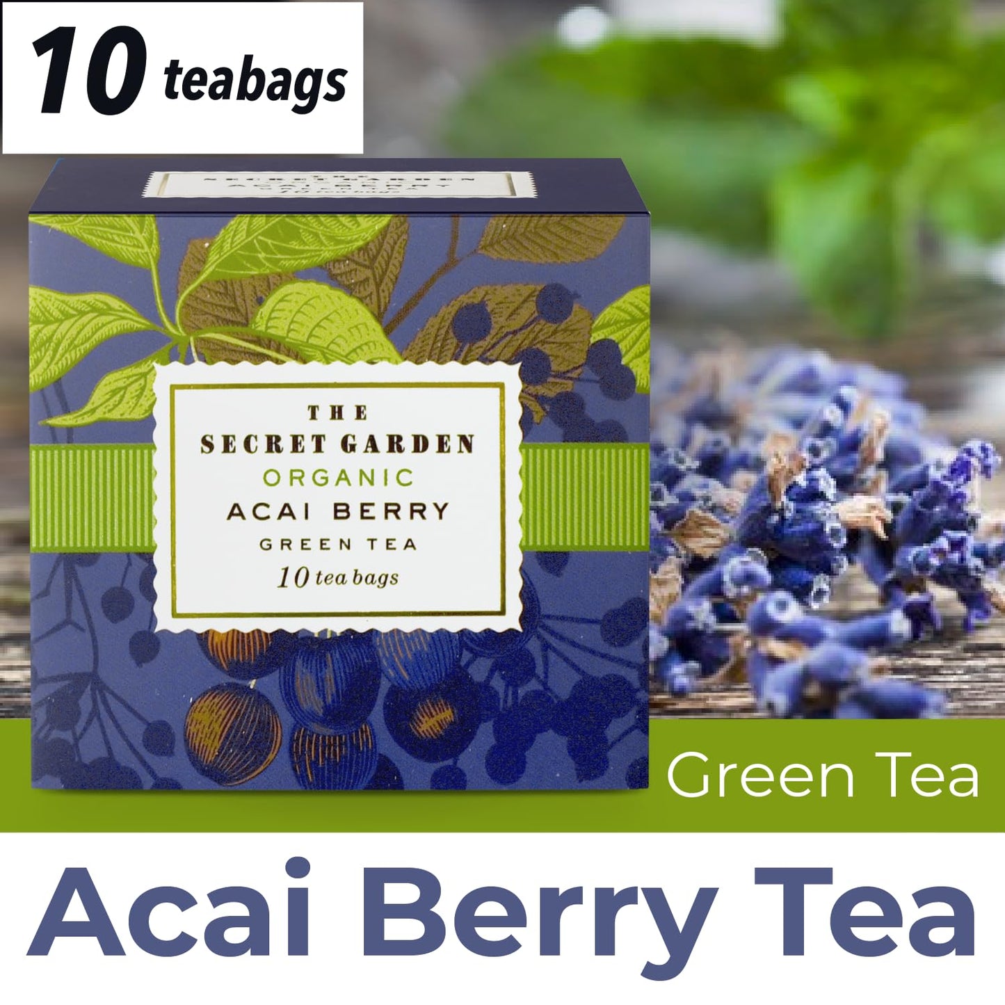 Elephant Park Premium Organic Holiday Tea Bag Sampler Gift Box - 90 Bags, 9 Exotic Herbal Flavors, Mixed Colors