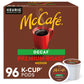 McCafe Premium Roast Decaf Coffee K-Cup Pods, Decaffeinated, 24 Count (Pack of 4), Model 10043000080440