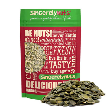 Sincerely Nuts - Raw Unsalted Shelled Pepitas Pumpkin Seeds | Healthy Antioxidant All Natural Snack Food or Toppings | Vegan, Ko