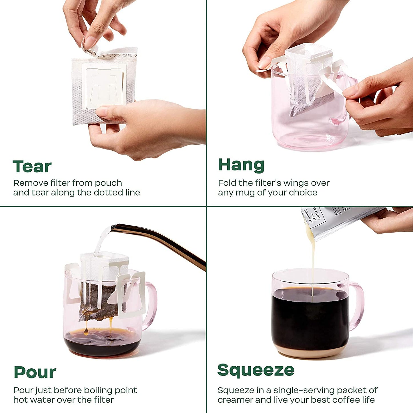Copper Cow Coffee Vietnamese Vanilla Pour Over Coffee Kit, 7.4 Oz