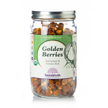 Imlakesh Organics - Organic Golden Berries - Superfruit Berries with Antioxidants and Vitamin C - Healthy Vegan Snacks with No A