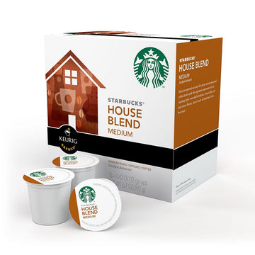 Starbucks Coffee K-Cup Pods, House Blend, Medium Roast Coffee, Notes Of Toffee & Dusted Cocoa, Keurig Genuine K-Cup Pods, 10 Ct K-Cups/Box (Pack Of 3 Boxes)