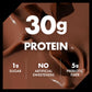 Oikos Protein Shake  Chocolate  30g High Protein Drinks  Shelf Stable  Ready to Drink  5g Prebiotic Fiber  12 fl oz Bottle  4 Count