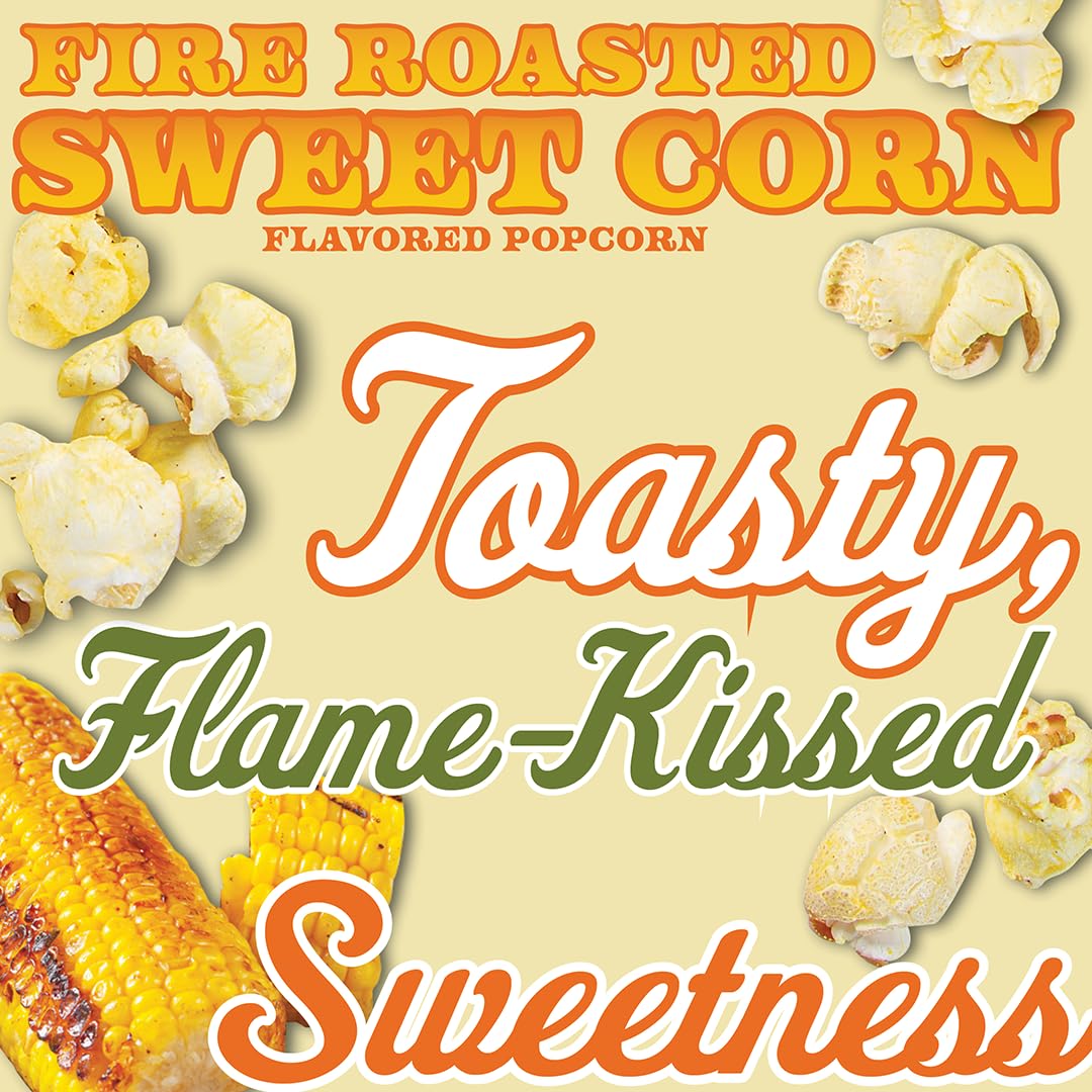 HERRS Popcorn Fire Roasted Sweet Corn Flavor, 4 Ounce (Pack of 5 Bags) - Perfect for Sharing