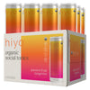 Hiyo Organic Social Tonic- Passion Fruit Tangerine  12 Pack - N.A. Functional Seltzer  Sparkling Water Crafted with Organic Adaptogens  Nootropics  & Botanicals