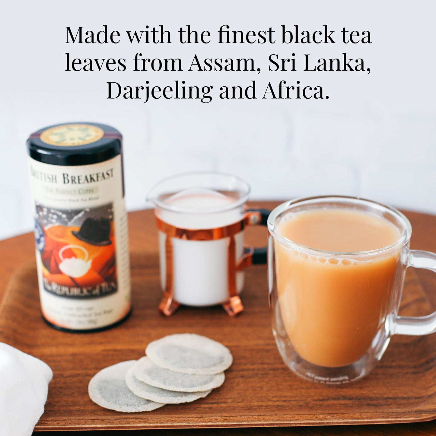 The Republic of Tea British Breakfast Black Tea, Gourmet Blend, 50 Tea Bags, Non-GMO Project Verified