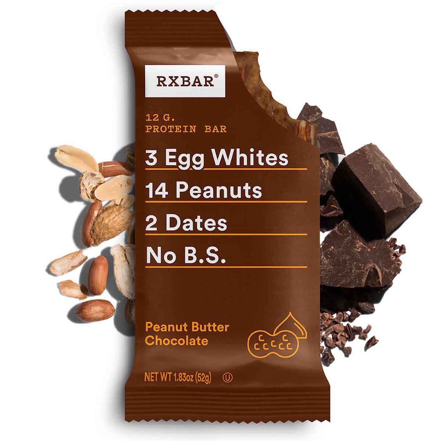 RXBAR Protein Bars, 12g Protein, Gluten Free Snacks, Chocolate Lovers Variety Pack (5 Boxes, 25 Count)