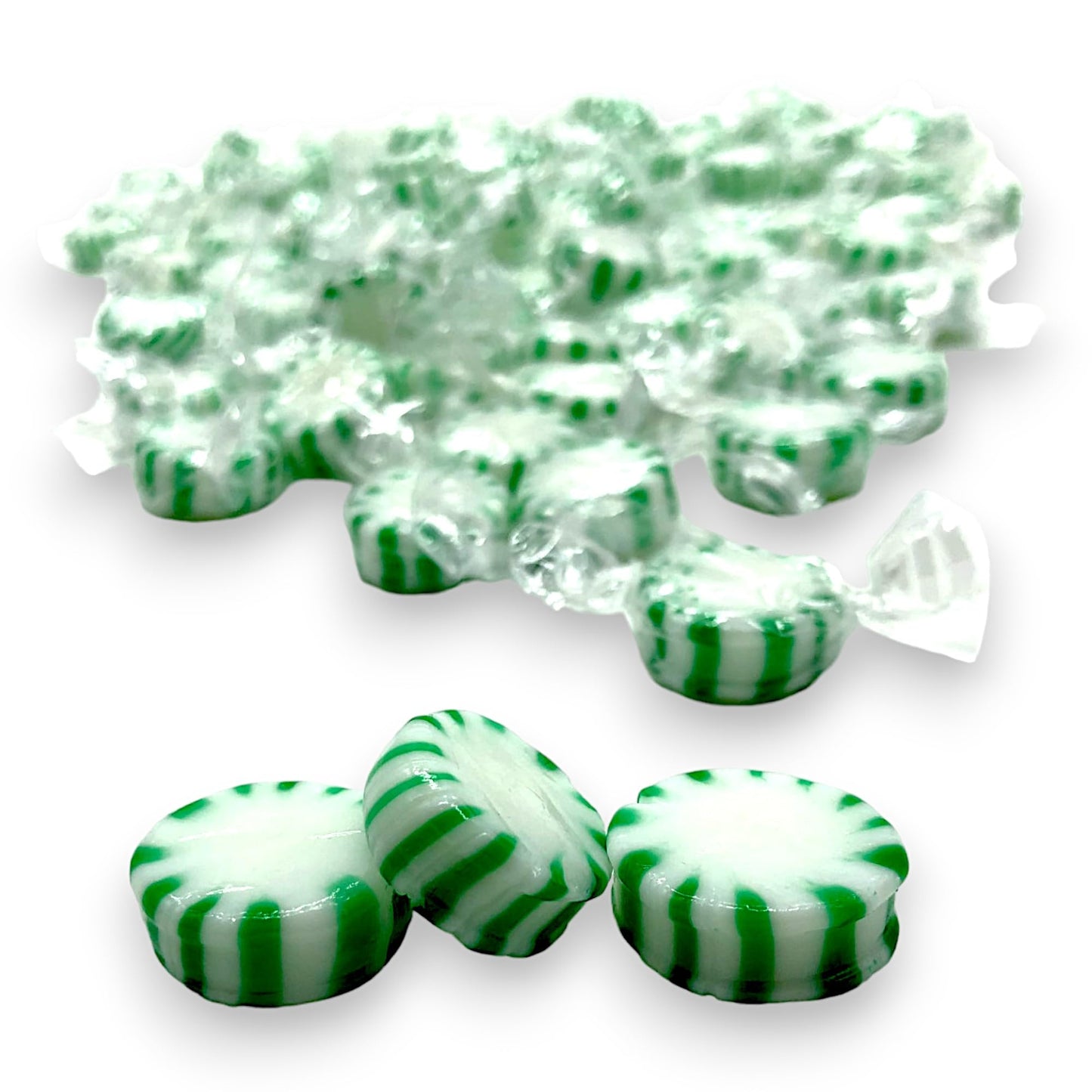 Arcor Sugar Free Spearmint Starlight Gourmet Hard Candy - Keto Friendly, 1.5 Lbs Cool Refreshing Mints Individually Wrapped - Id