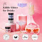 bayep Iridescent-White Edible Glitter for Drinks and Cakes, 30g Luster Dust for Parties and Events
