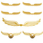 Doryfew 50Pcs Chocolate Decor Hollow Wings Cupcake Toppers, Paper, Style 7, Model TS-5