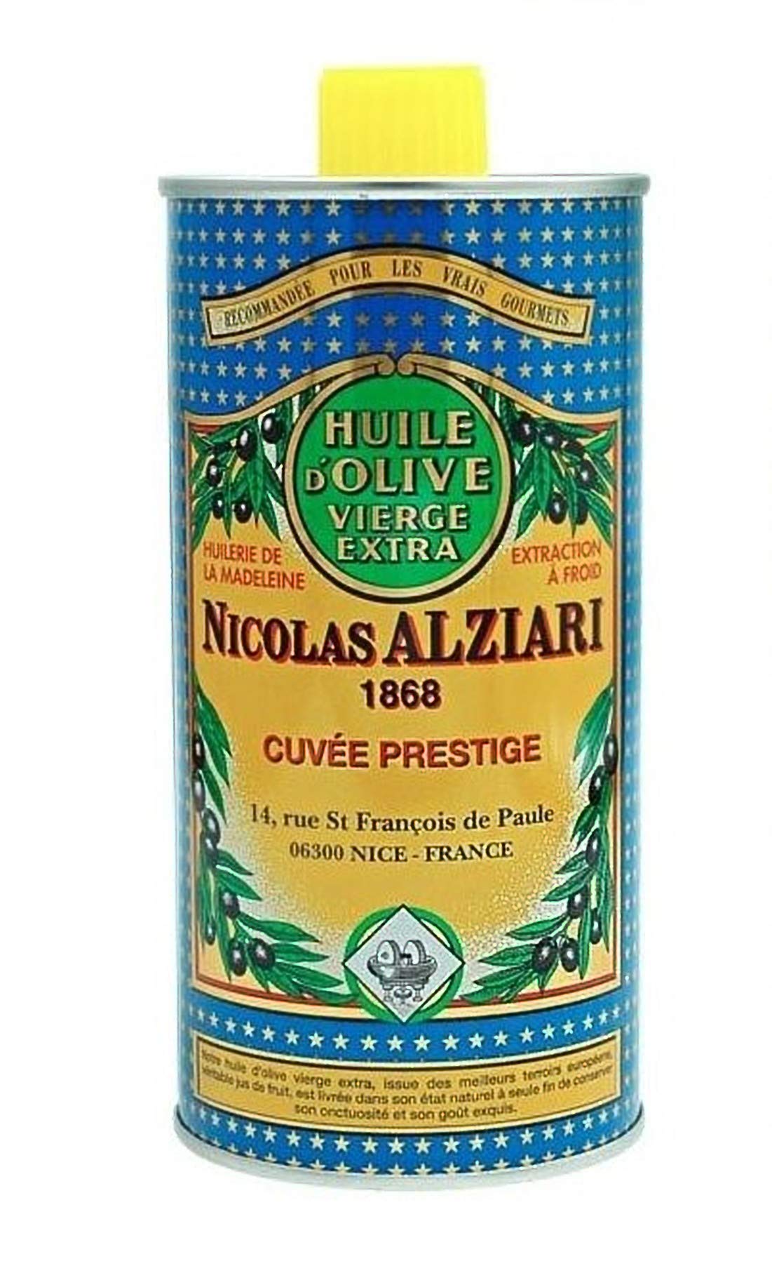 Nicolas Alziari Extra Virgin Olive Oil 16.9 Fl.Oz (500Ml)