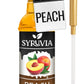 Syruvia Peach Syrup - Peach Syrup Flavor, 25.4 fl oz - Perfect for Cocktails, ice Tea, Desserts, Italian Sodas, Ice and More, Ko