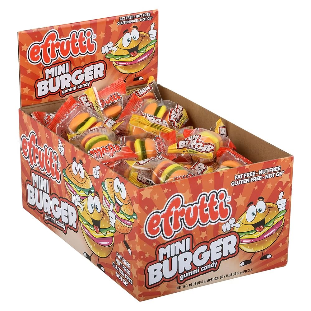 Gummy Burgers - Mini Gummi Burger (approximately 60 pieces)