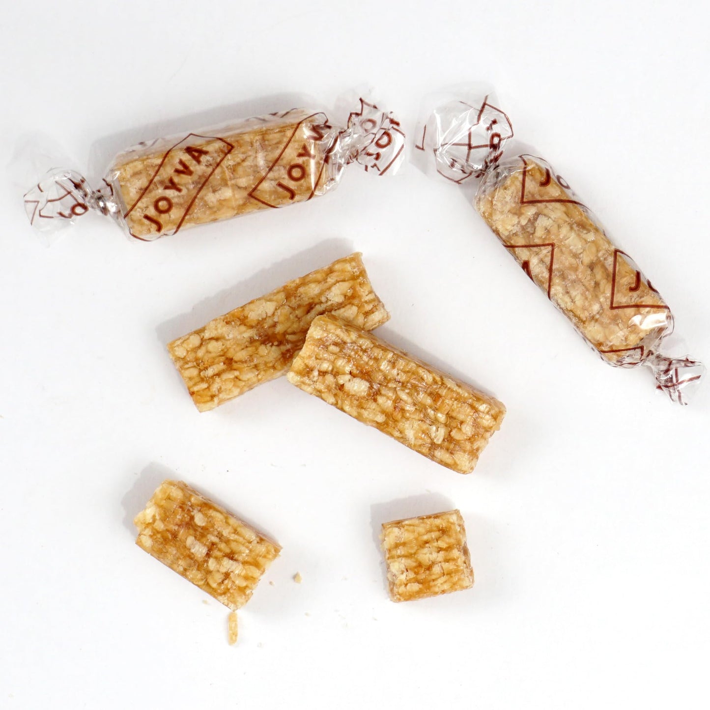 Sesame Crunch Bars, 1 Pound Bulk Bag, Honey Sesame Individually Wrapped Candy Bars, The Hampton Popcorn & Candy Company