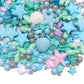 Sentovac Ocean Sprinkle Edible Cake Decorating Hippocampi Starfish Shell Fish Pearl Candy Mix Blue Sprinkle For Cake Cupcake Top