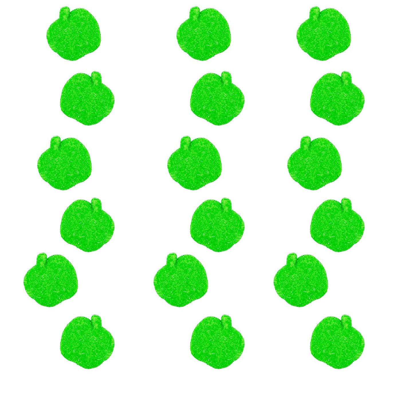 Fruidles Frosted Sour Green Apples Gummi Candy, Delicious Sugar Coated Fruit Flavors Gummies (4.4 Pounds)