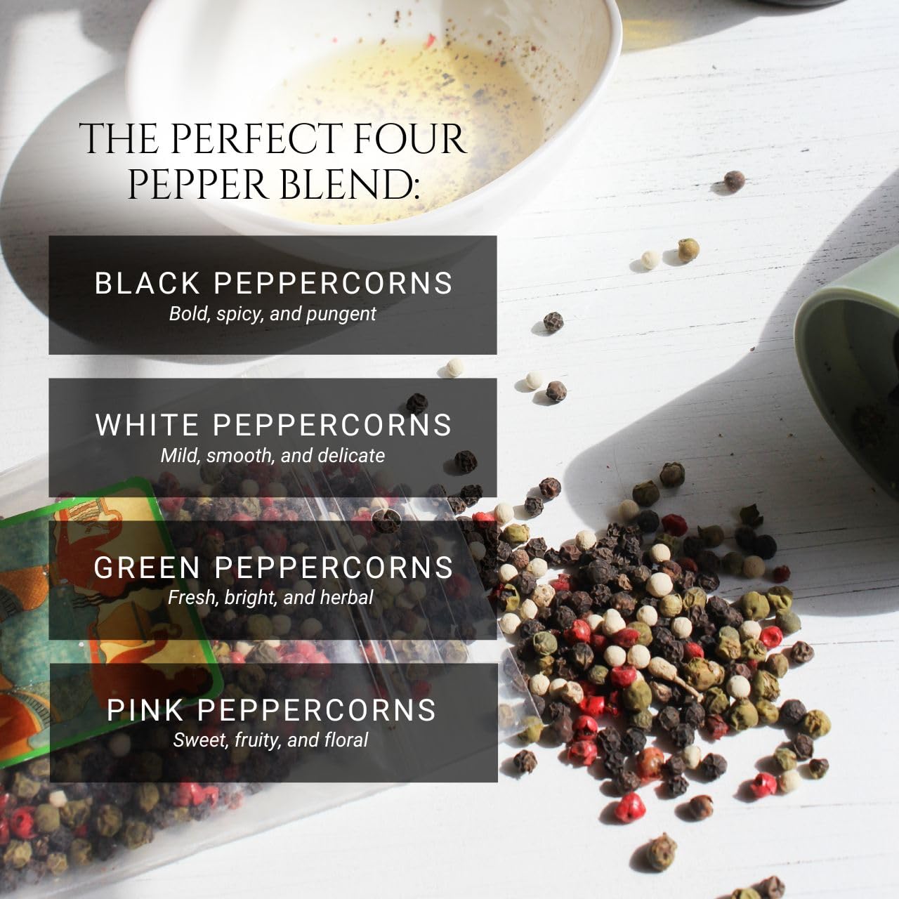 ARTSTAR Melinas Peppercorns 4 Pepper Blend, 6 Ounce, COMINHKPR47218