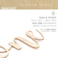 Nanasuko 1St Birthday Cake Topper - One - Double Sided Rose Gold Glitter - Premium Quality Made In Usa