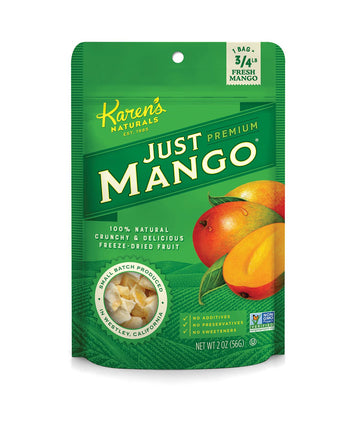 Karen's Naturals Just Mango, 2-Ounce Package (Pack of 6) (Packaging May Vary)