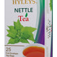 12 pack of Hyleys Natural Nettle Leaves with Black Tea - 25 Tea Bags (100% Natural, Sugar Free, Gluten Free and Non-GMO)