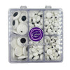 Sentovac Candy Eyes For Decorating | Edible Candy Eyeballs Sprinkles For Halloween | Cake And Cupcake Topper Decorations | 1 Box 2.82Oz Big Small Mini (1.8Cm 1Cm 7Mm) Edible Eyes