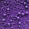 Edible Purple Pearl Sugar Sprinkles Candy Mix Size Baking Edible Cake Decorations Cupcake Toppers Cookie Decorating Wedding Part