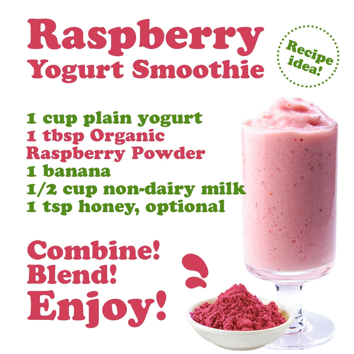 Food to Live Organic Raspberry Powder, 8 Pounds - Non-GMO, Raw, Vegan Superfood, Bulk, Rich in Essential Amino, Fatty Acids, & M