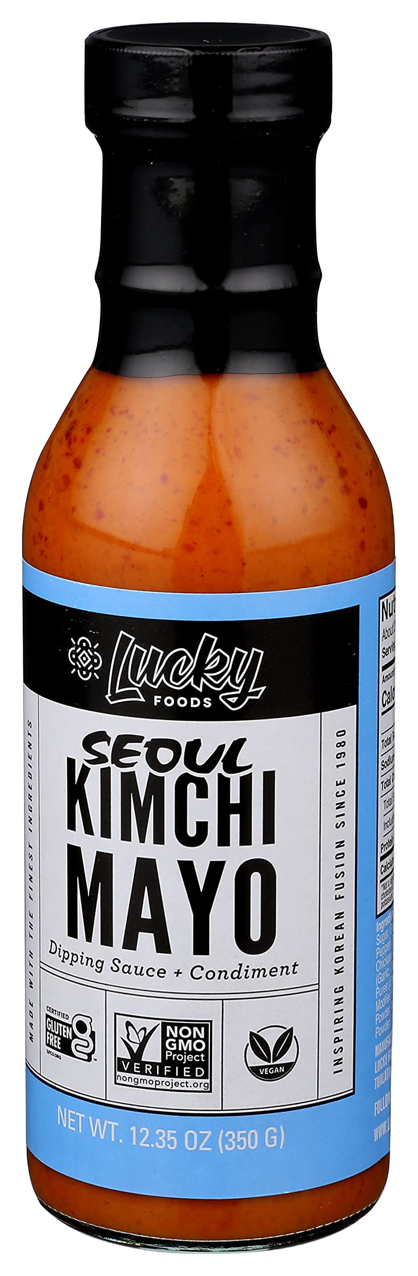Lucky Foods Seoul Kimchi Mayo Gluten Free  Non Gmo 12.35 Oz