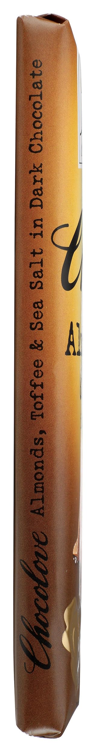 Chocolove Xoxox Bar Almond Toffee Salted, 3.2 Ounce