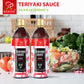 Soeos Teriyaki Sauce, Teriyaki Marinade, 16.9 Fl Oz (500 ml), 2 Pack, Sweet and Savory Flavor, Perfect for Stir-Fry, Barbecue, M