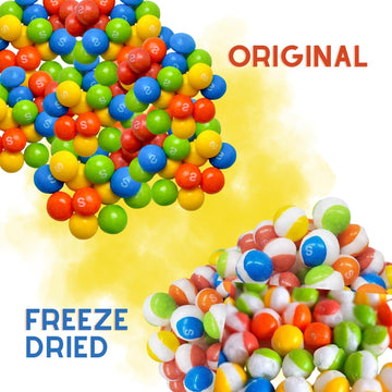 Freeze Dried Candy Tropical Skittles 5Oz Rainbow Candy - Ships In Box - Deliciously Crunchy, Intense Flavor, Lightweight Snack -