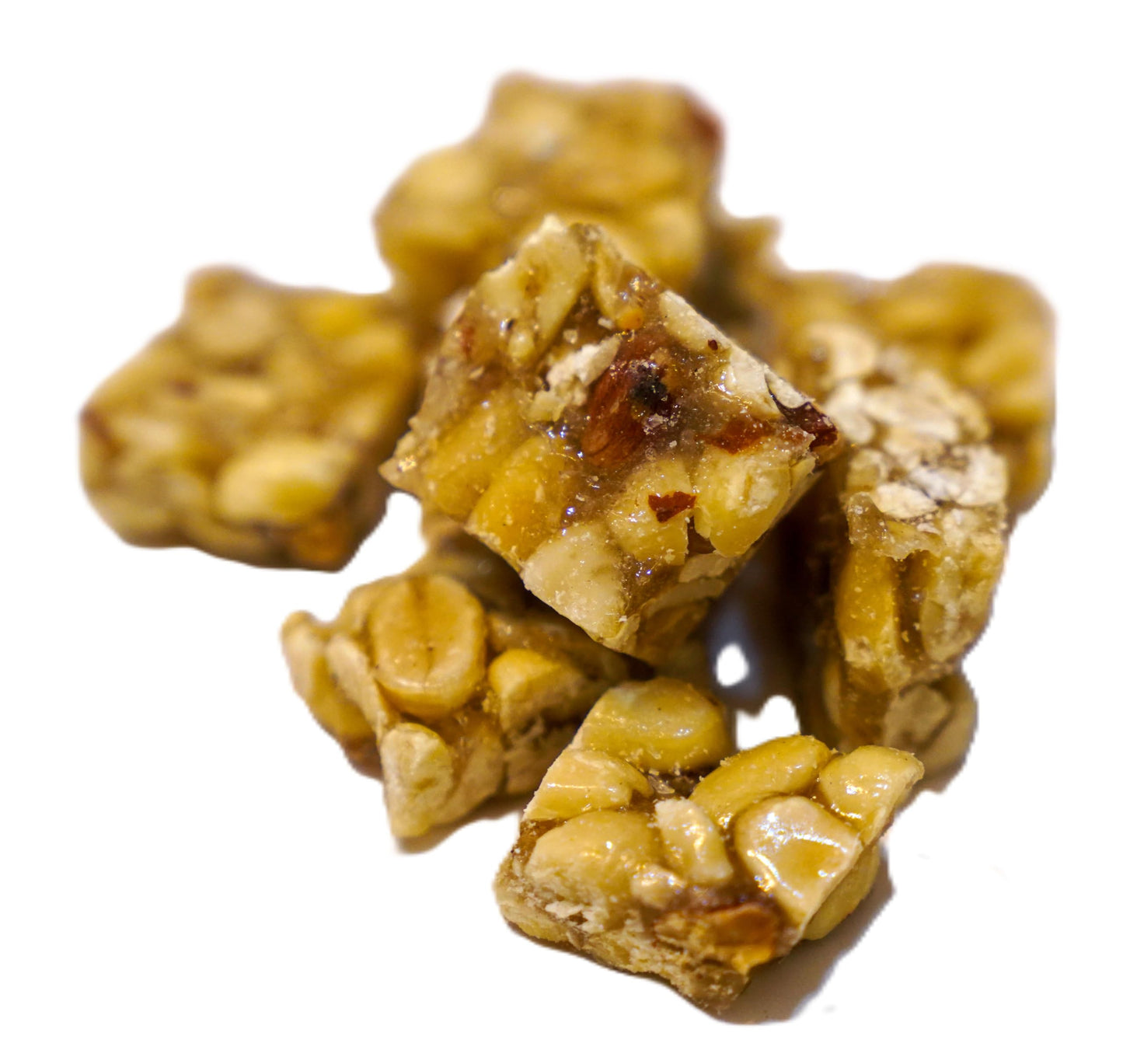 Old Fashioned Crunchy Peanut Squares - 1 lb in a Resealable Bag to Ensure Freshness