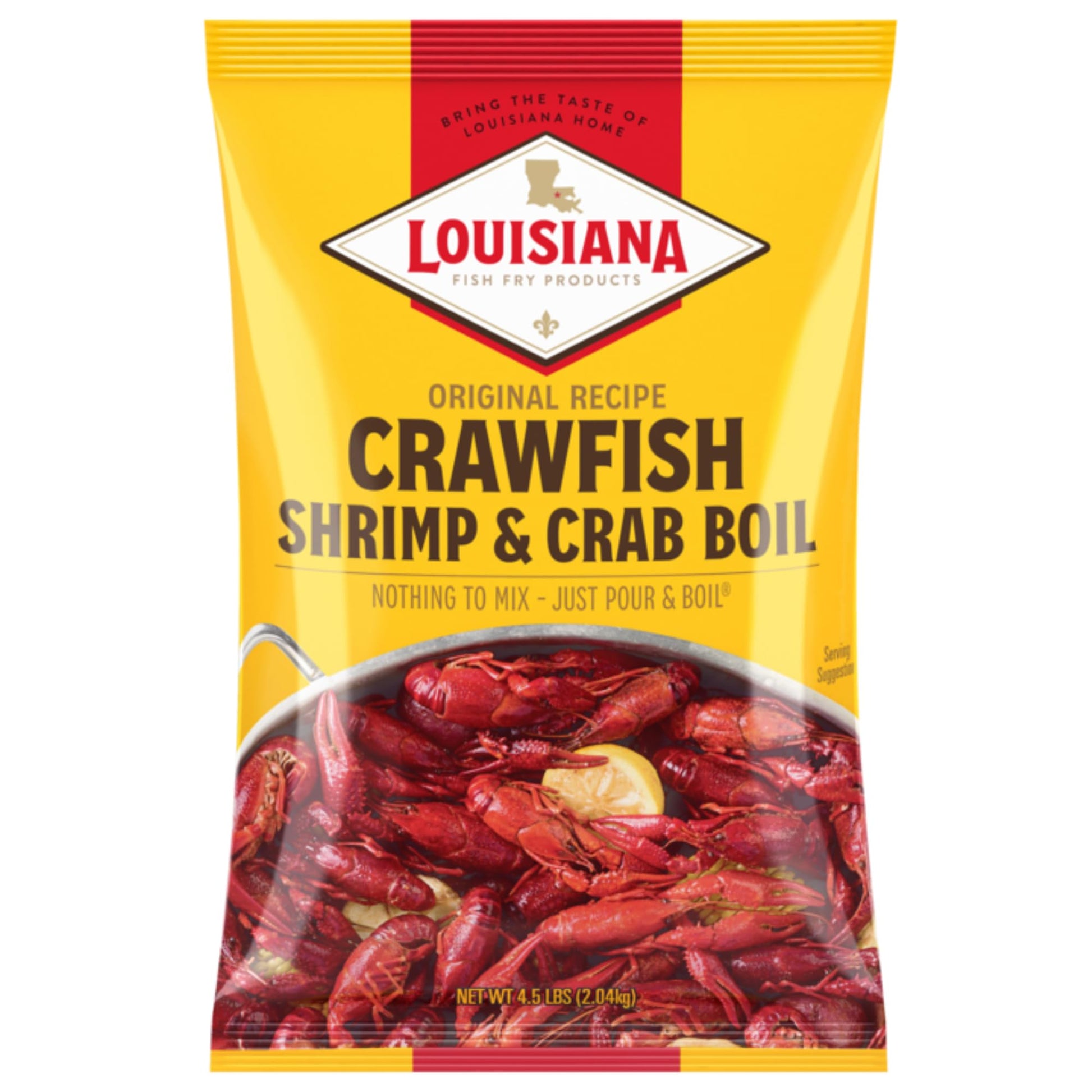 Louisiana Fish Fry Crawfish, Shrimp & Crab Boil Seasoning (4.5 Pounds)
