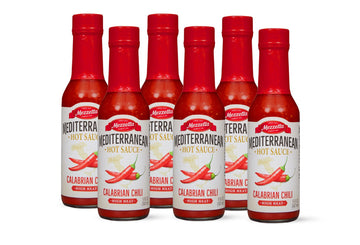Mezzetta Mediterranean Calabrian Chili Hot Sauce, Hot Heat | Non-GMO, Gluten Free, Vegan | 5 Fluid Ounce Jar (Pack of 6)
