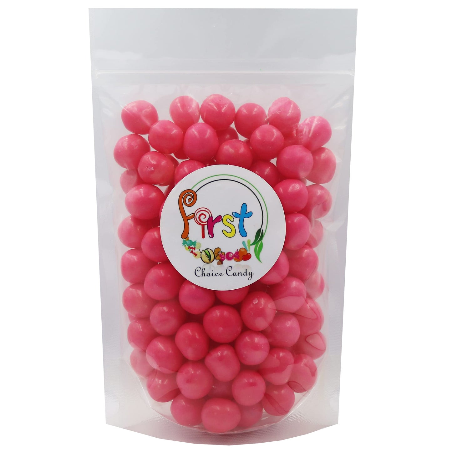Sour Chewy Fruit Candy Balls (Pink Grapefruit, 1 Pound)