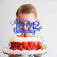 Rssta i Happy 12th Birthday Cake Topper Glitter Number 12, Deep Blue, Paper, Model XM223