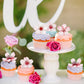 40 Pack Edible Cherry Blossom Cupcake Toppers Spring Bridal Engagement Baby Shower Birthday Party Cupcake Picks Drink Topper Ann