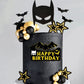 Gallarato Superhero Bat Birthday Cake Topper Happy Birthday Cake Decorations For Bat Hero Themed Birthday Party Supplies Bat Bir
