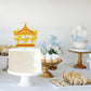 MINIYEYE Carousel Cake Topper, Gold Glitter Horse Decor for Baby Shower, Carnival Theme, Pink