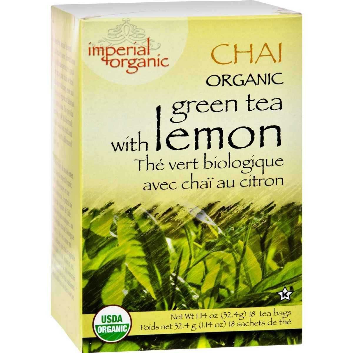 Uncle Lees Tea Organic Imperial Lemon Chai Tea 18 Bags