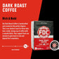 Fire Department Coffee Dark Roast Pods - Bold & Strong - 24 Single Pods - Veteran Owned - Roasted in the USA