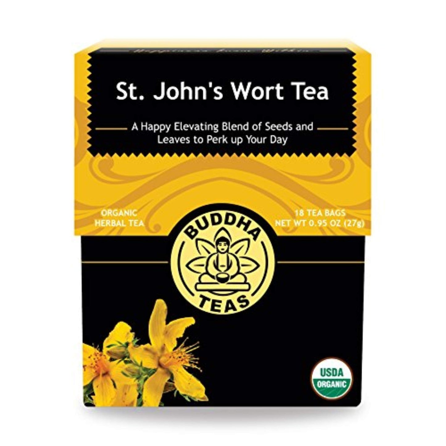 Buddha Teas Organic Chamomile Flower Tea - OU Kosher, USDA Organic, CCOF Organic, 18 Bleach-Free Tea Bag (Pack of 2)